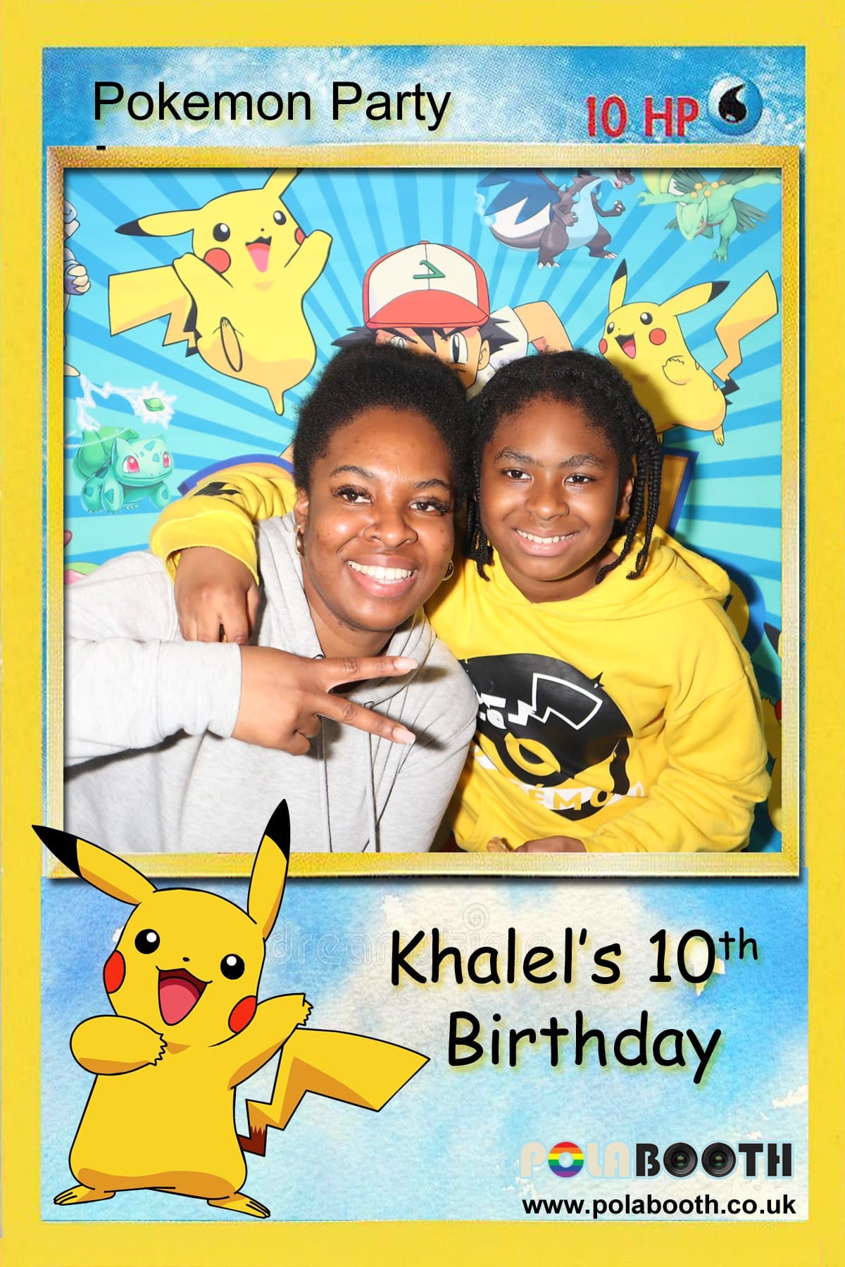 Children's Birthday Party Photobooth Hire - Khalel Pokemon