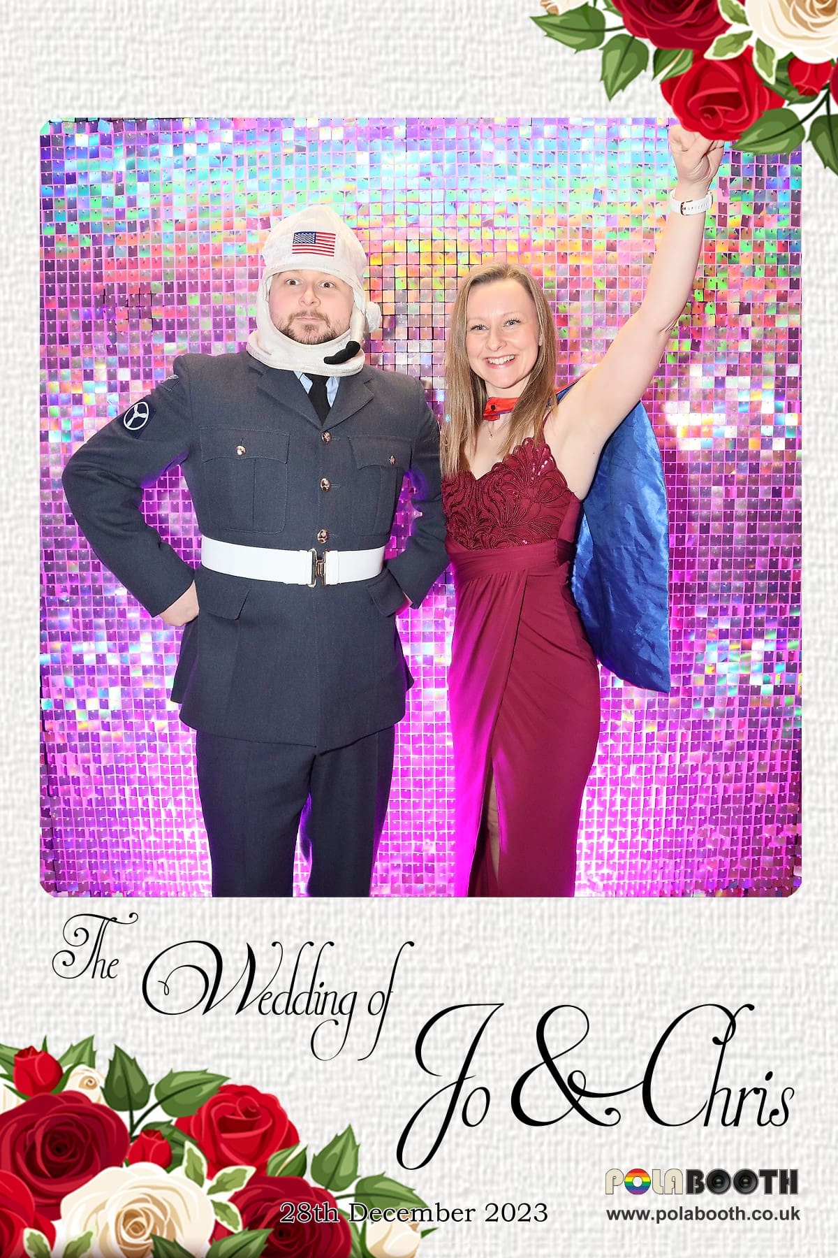 Jo & Chris, Leez Priory, Chelmsford, Essex Photo booth Hire